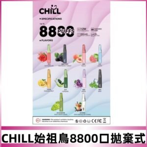 CHILL始祖鳥電子煙鴨嘴獸拋棄式8800口 一次性8ml大容量煙油