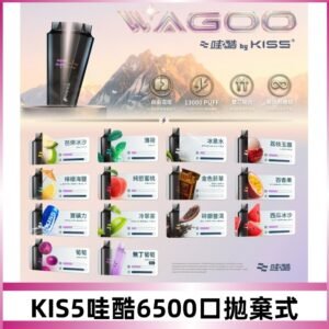 Kis5電子煙 Kiss拋棄式哇酷|WAGOO6500口一次性電子煙