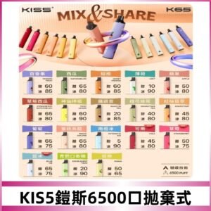 鎧斯KIS5一次性 6500口磁吸式 自由混搭拋棄式電子煙#18個口味#
